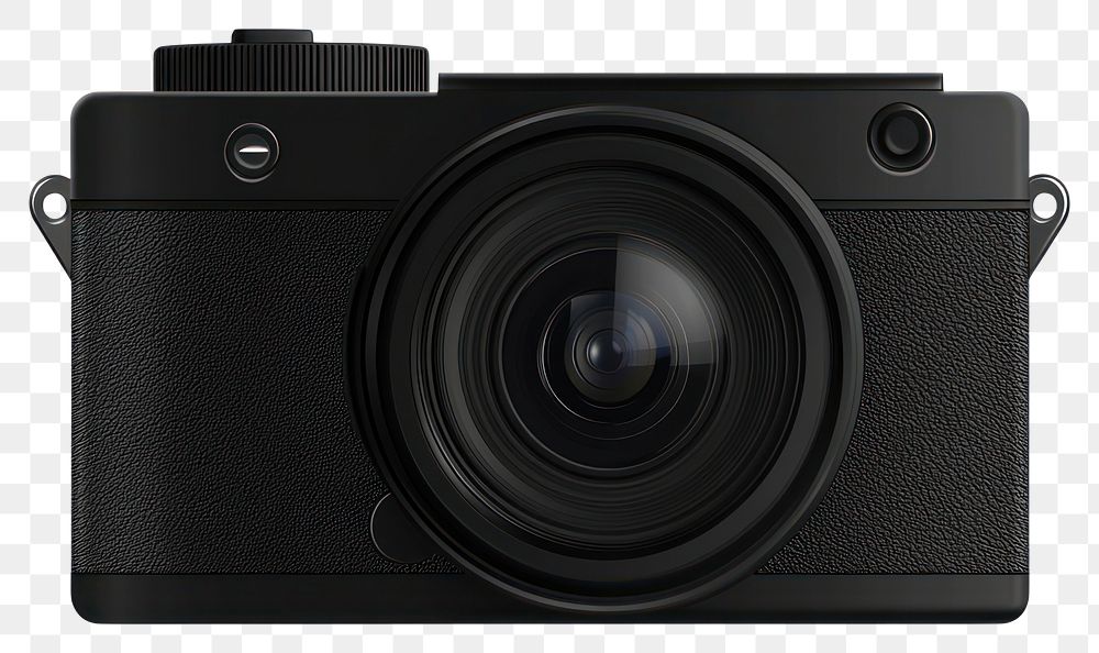 PNG Black camera with zoom lens professional photography black.