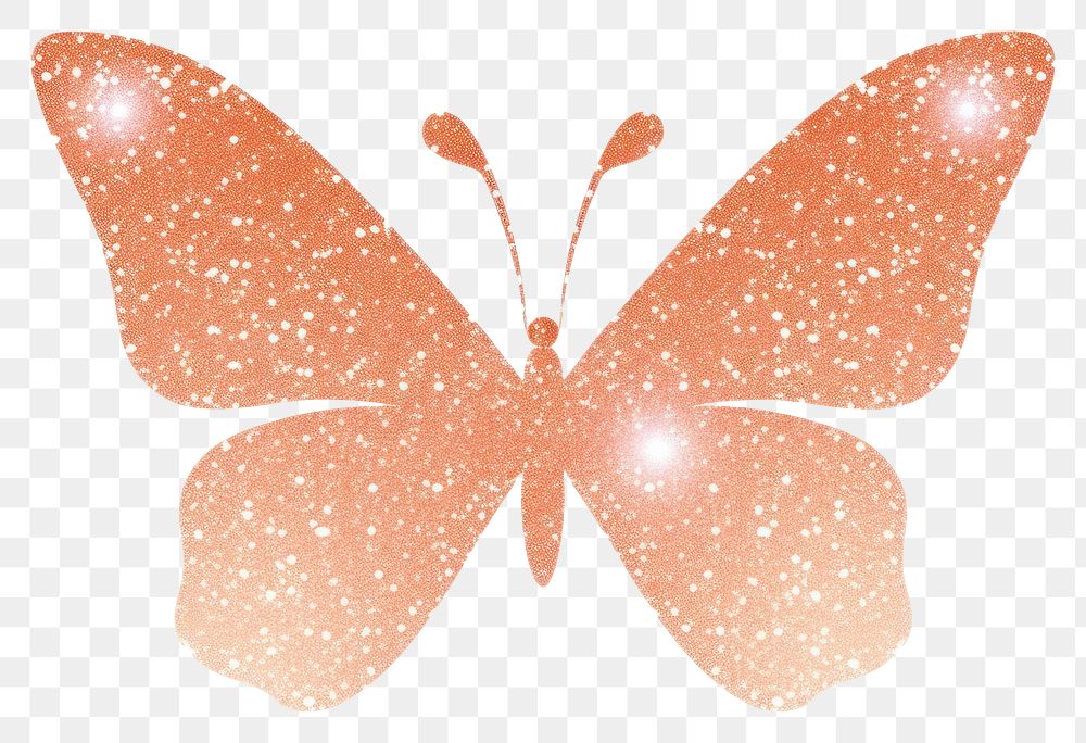 PNG Peach color butterfly icon petal art 