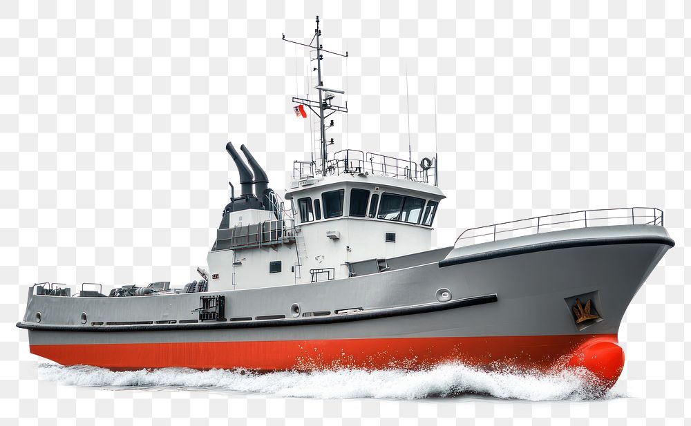 PNG Landing ship coastal boat transportation tugboat.