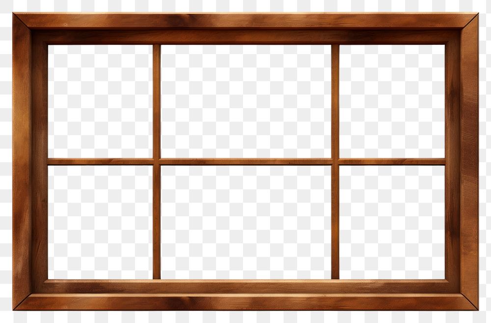 PNG Wooden window frame backgrounds brown white. 