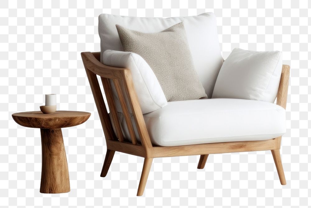 PNG Scandinavian Interior Design Style a livingroom furniture armchair cushion.