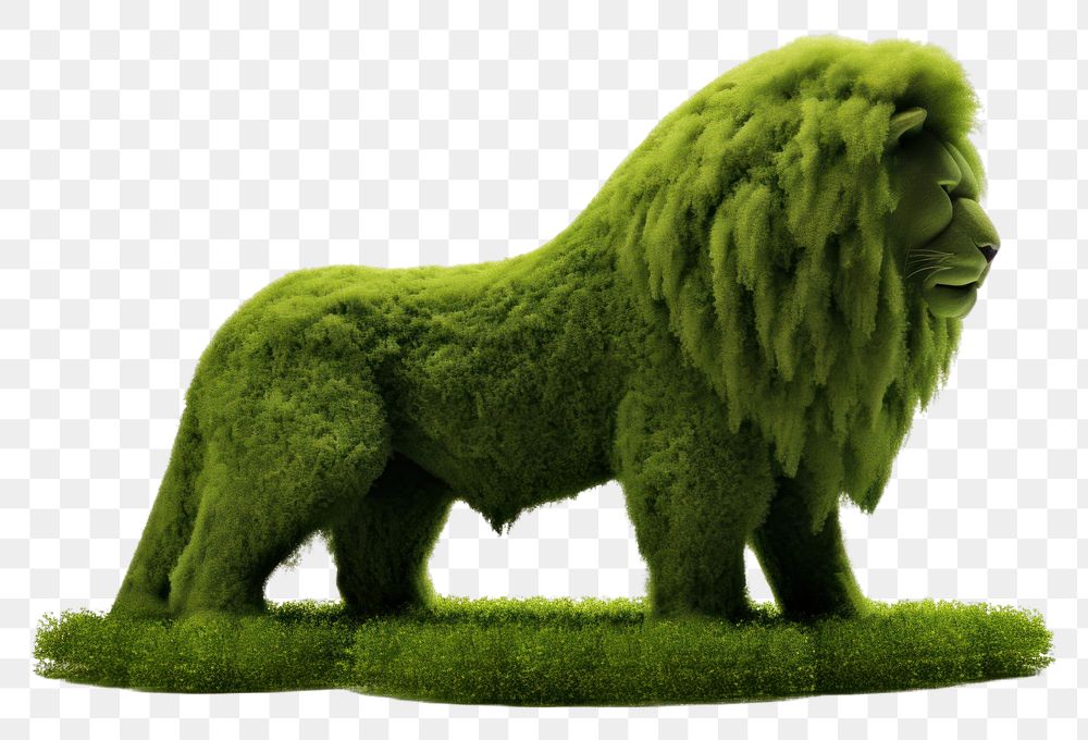 PNG Lion icon mammal animal green.