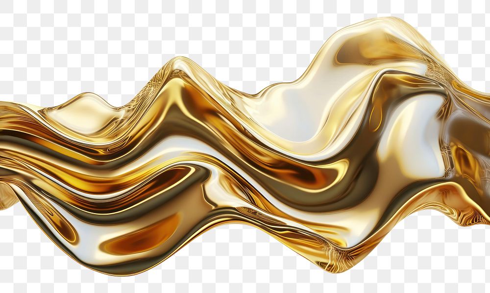 PNG Fluid backgrounds shiny gold.