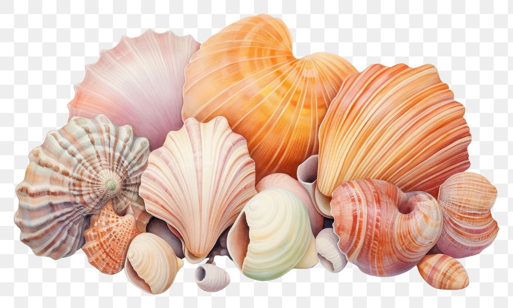 PNG Shells seashell seafood nature.