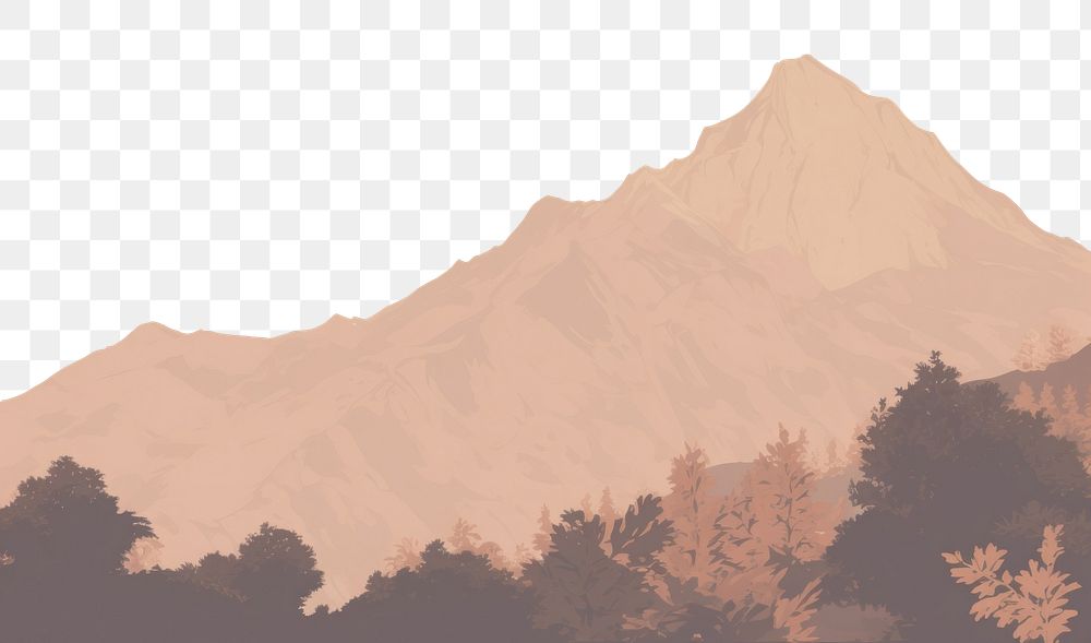 PNG  Autumn mountain outdoors nature tranquility. AI generated Image by rawpixel.