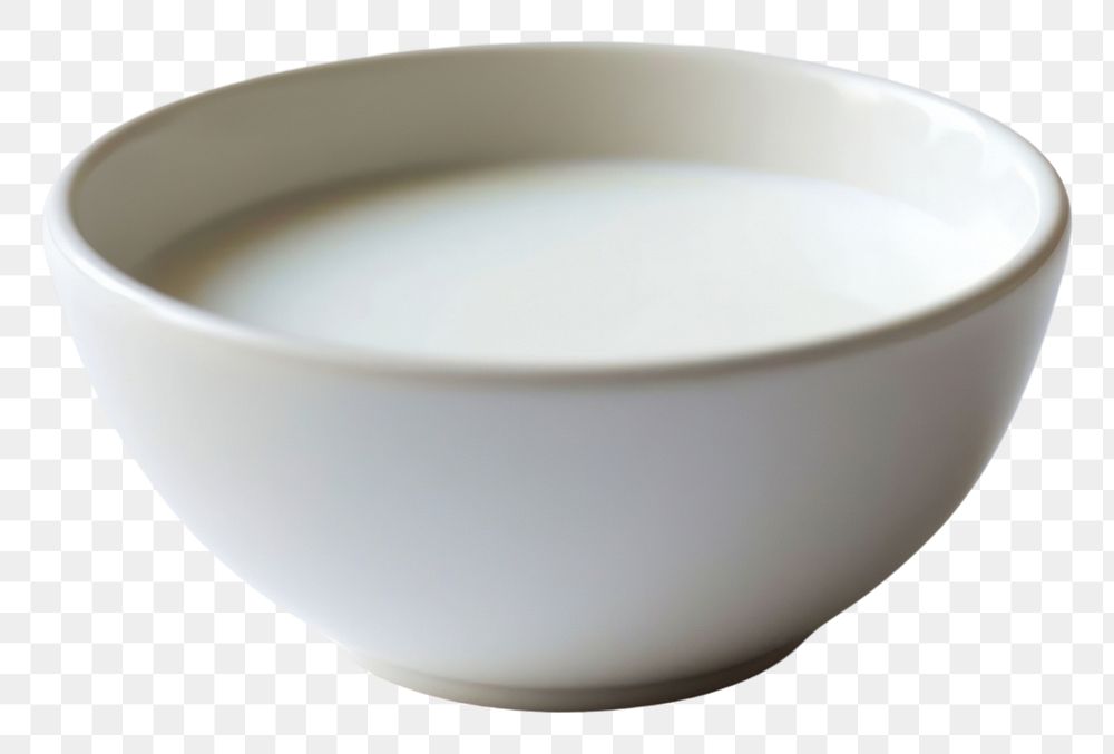 PNG  Bowl of milk porcelain white cup.