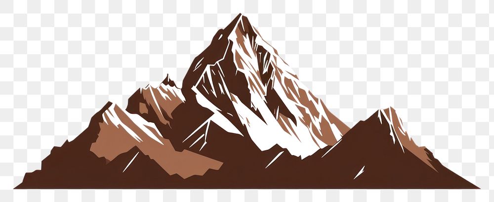 PNG  Mountain icon nature white background mountaineering. AI generated Image by rawpixel.