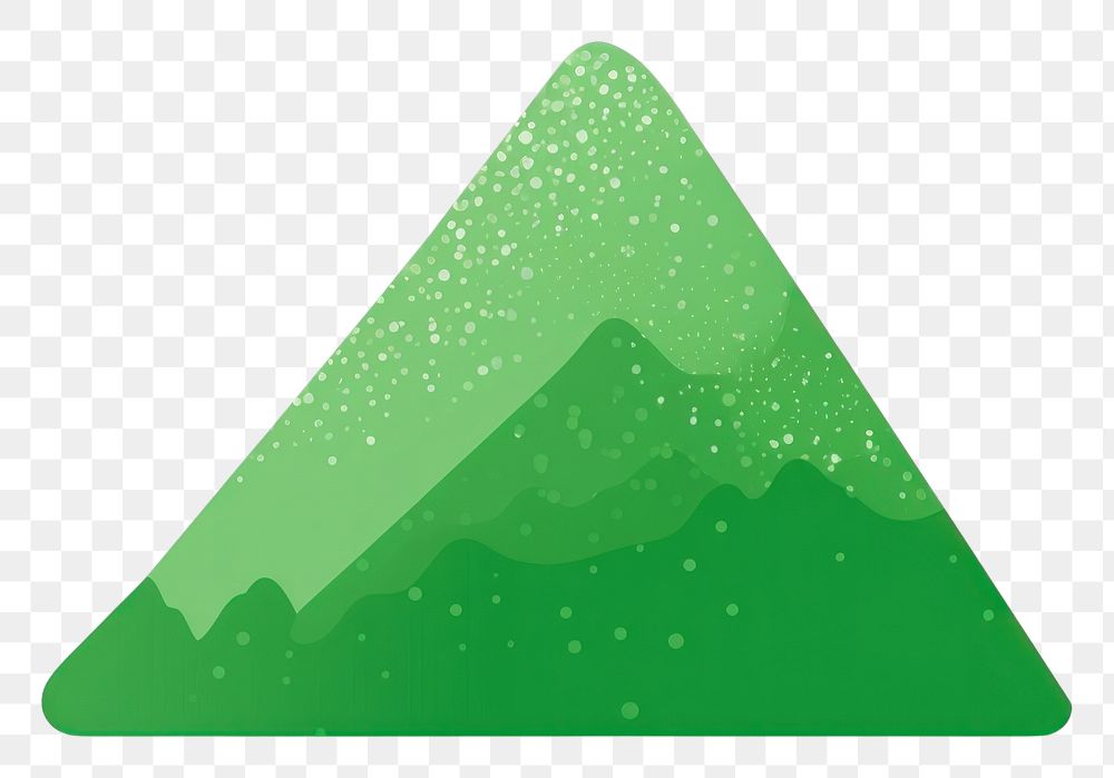 PNG  Mountain icon green white background triangle. AI generated Image by rawpixel.
