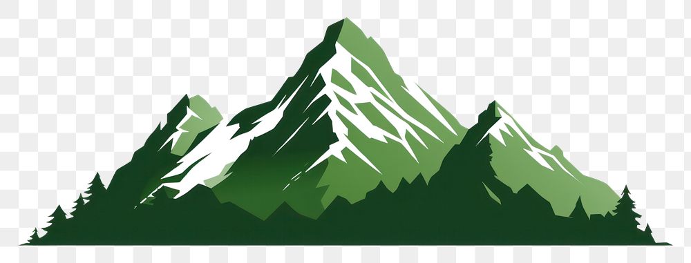 PNG  Mountain icon green landscape nature. AI generated Image by rawpixel.