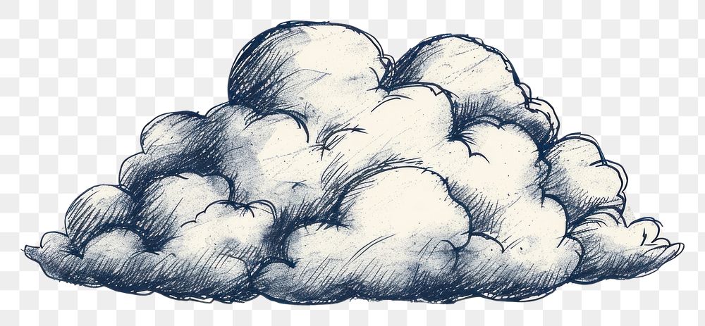 PNG Cloud drawing sketch white.