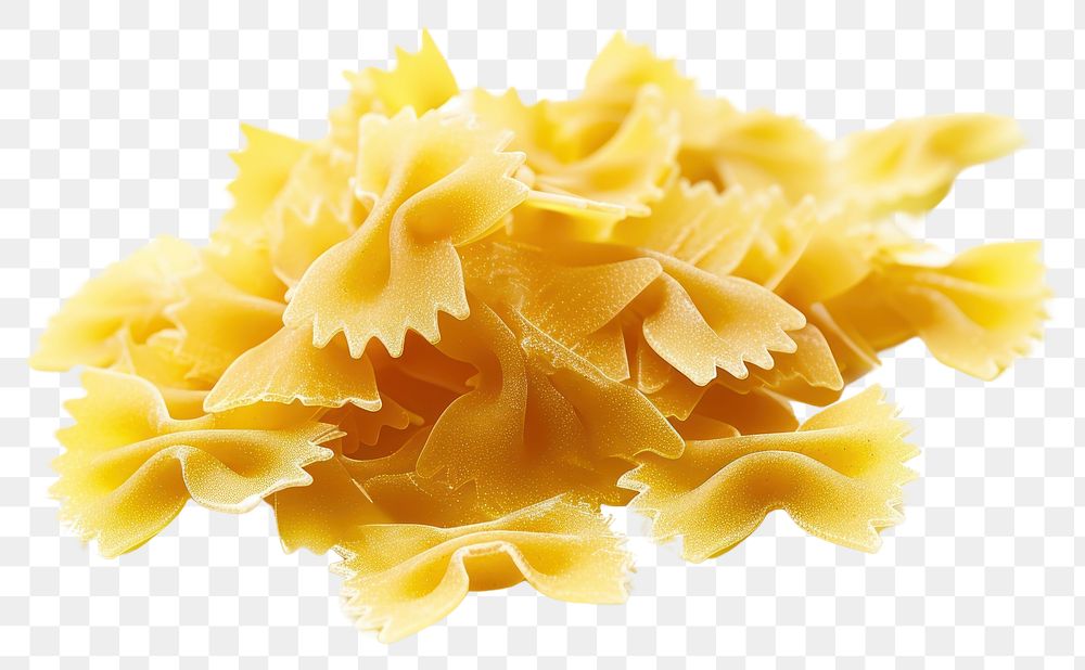 PNG  Farfalle pasta food white background fettuccine.