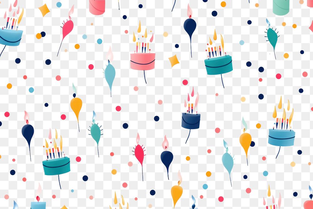 PNG Happy Birthday Background backgrounds birthday confetti.