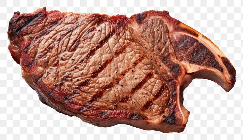 PNG T-Bone Steak steak meat beef. AI generated Image by rawpixel.