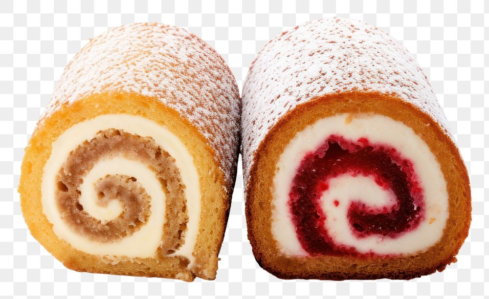 PNG Cake Roll dessert pastry food. AI generated Image by rawpixel.