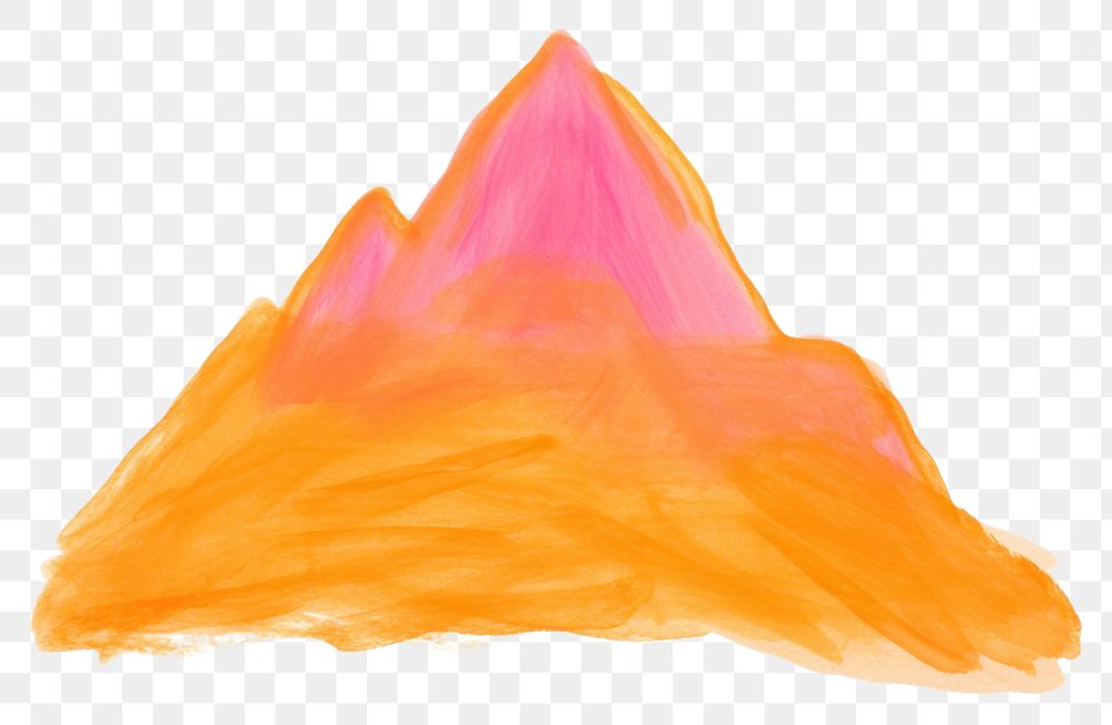 PNG  Mountain drawing white background creativity. AI generated Image by rawpixel.