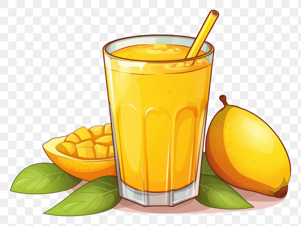 PNG  Mango juice fruit drink plant.