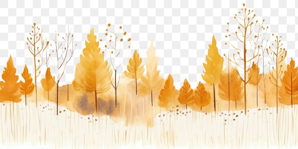 PNG  Autumn forest with wildflower backgrounds outdoors plant. AI generated Image by rawpixel.