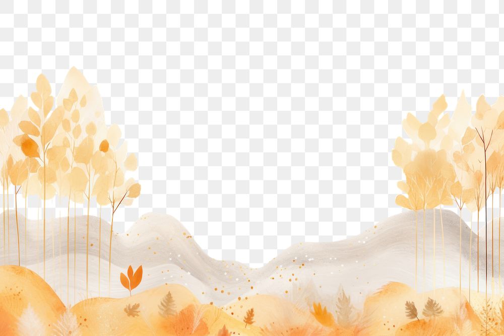 PNG  Autumn forest with wildflower backgrounds outdoors pattern. AI generated Image by rawpixel.