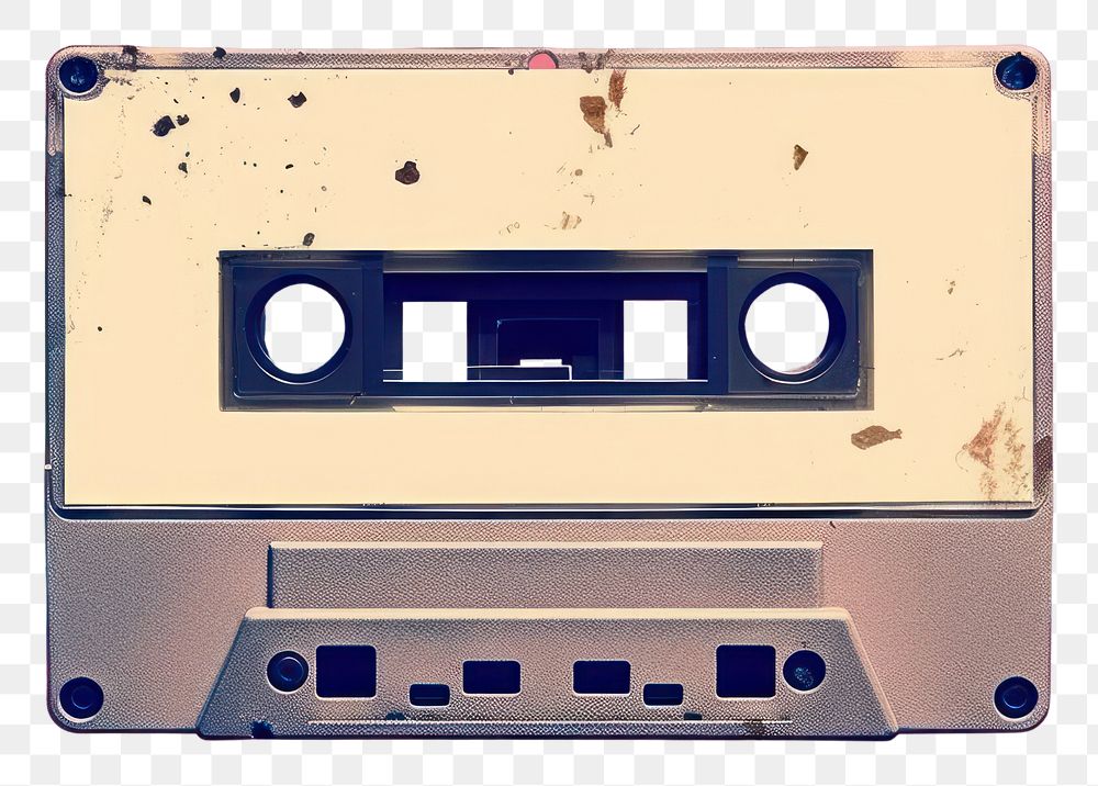 PNG Collage Retro dreamy Cassette cassette transportation electronics.