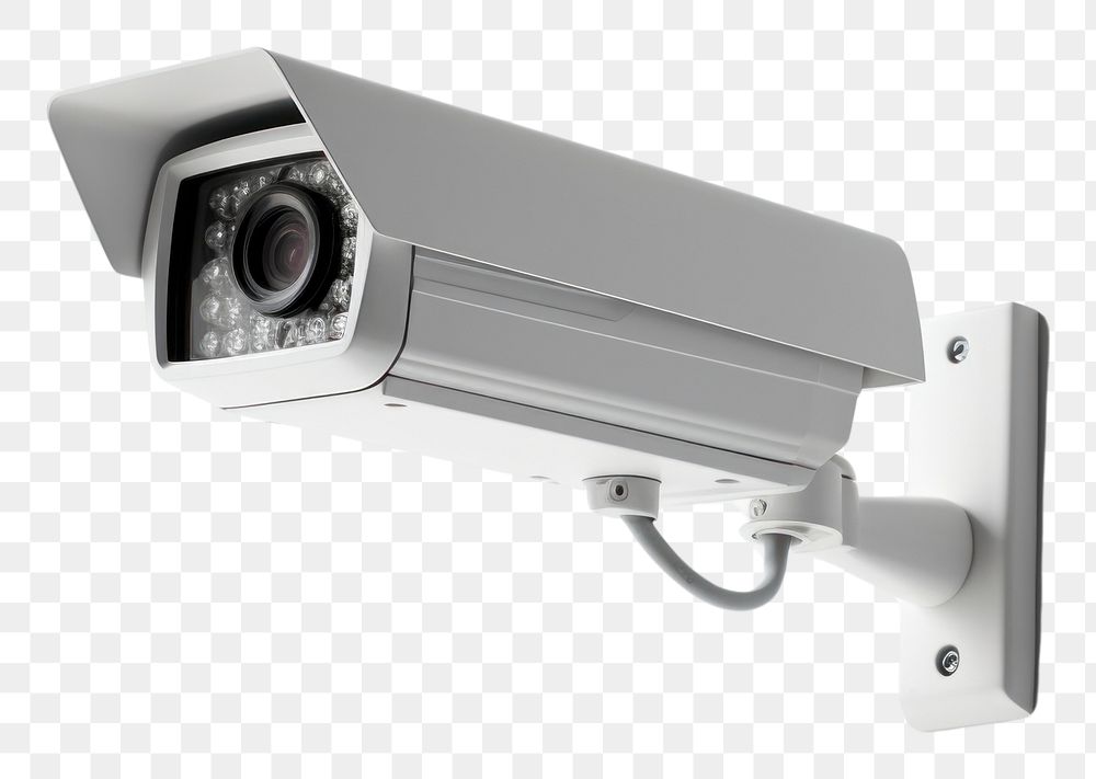 PNG  CCTV security white background surveillance. AI generated Image by rawpixel.