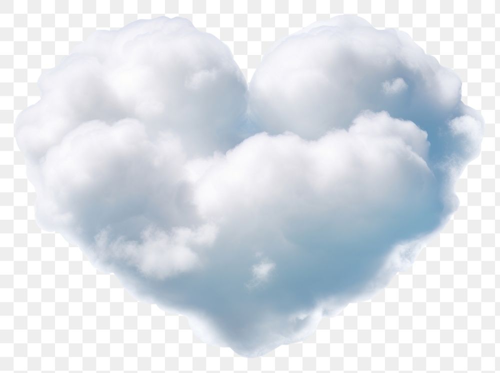 PNG  Dreams heart cloud outdoors nature white. AI generated Image by rawpixel.