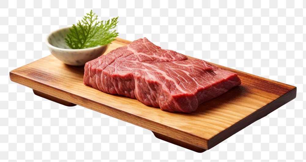 PNG  Wagyu food steak meat. AI generated Image by rawpixel.