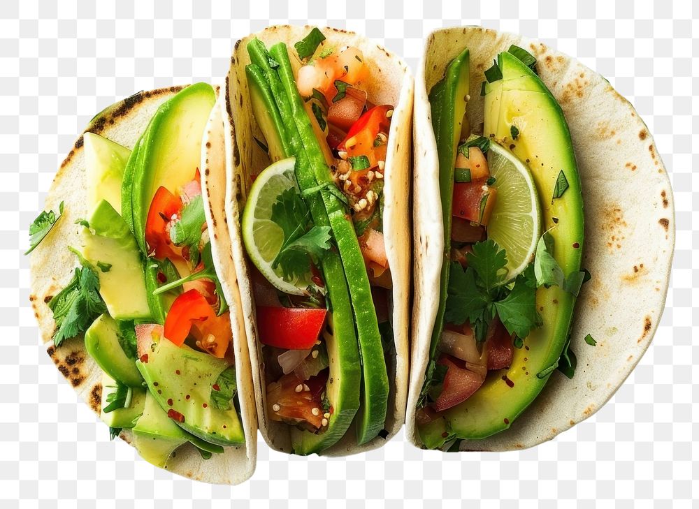PNG Avocado taco food vegetable freshness. AI generated Image by rawpixel.