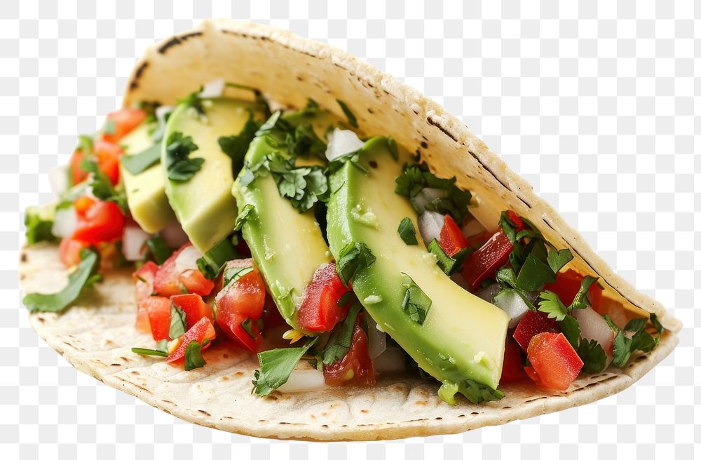 PNG  Avocado taco sandwich food vegetable. AI generated Image by rawpixel.
