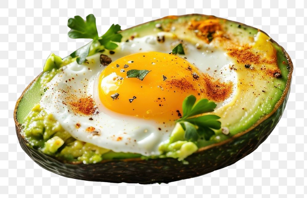 PNG  Baked avocado egg boats plant food vegetable. AI generated Image by rawpixel.