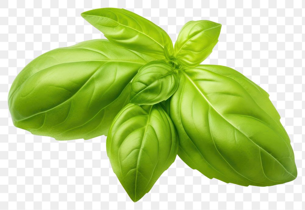 PNG Fresh green organic basil leaf plant herbs food. AI generated Image by rawpixel.