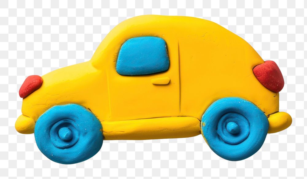 PNG  Plasticine of toy car vehicle representation transportation.