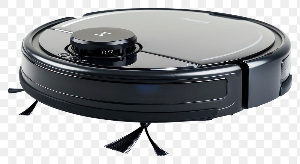 PNG  Robot vacuum cleaner white background technology appliance.