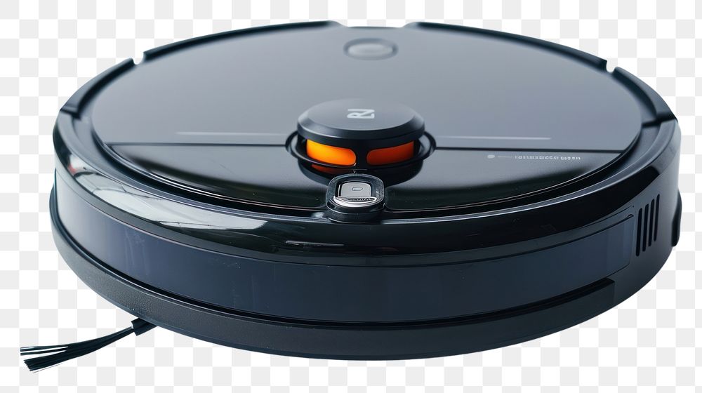 PNG  Robot vacuum cleaner white background electronics technology.
