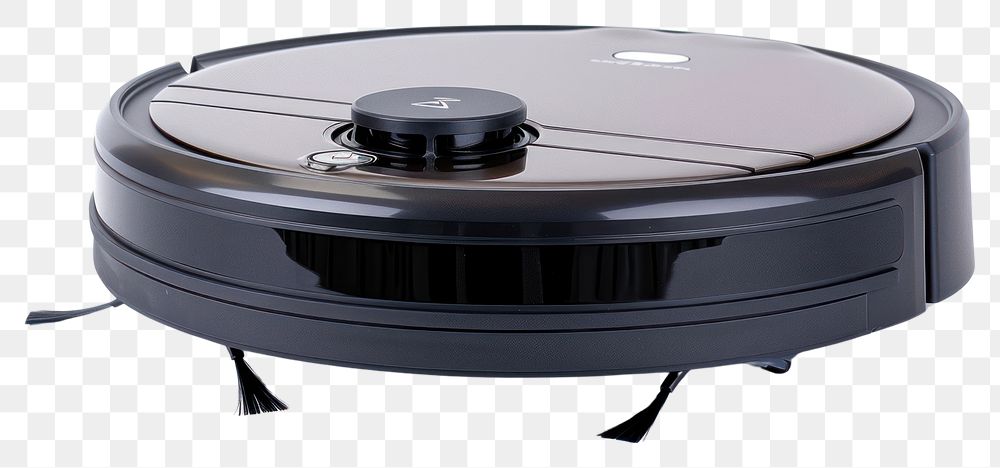 PNG  Robot vacuum cleaner white background technology appliance.