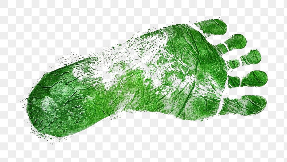 PNG The green foot imprint of a woman on a white background footprint drawing reptile.