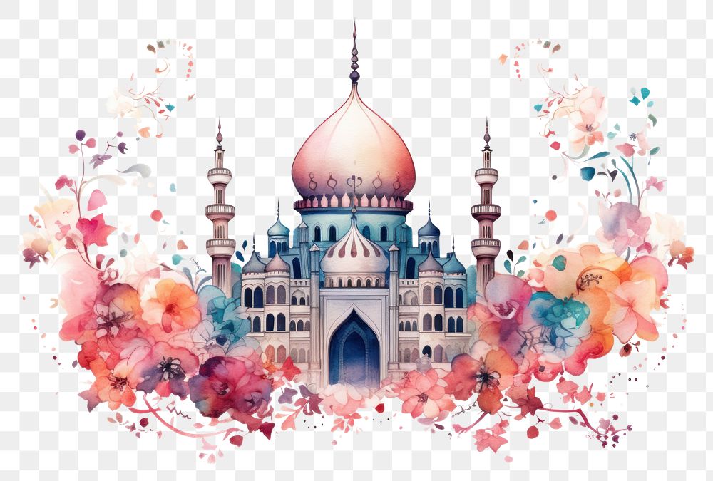 PNG Eid mubarak architecture building pattern. AI generated Image by rawpixel.
