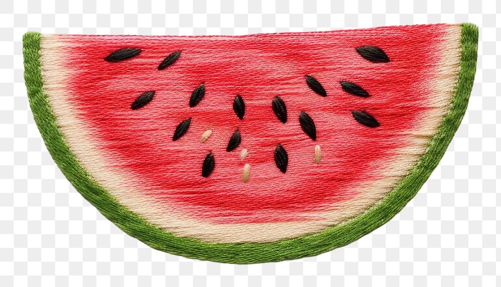 PNG Embroidery of Watermelon watermelon fruit plant.