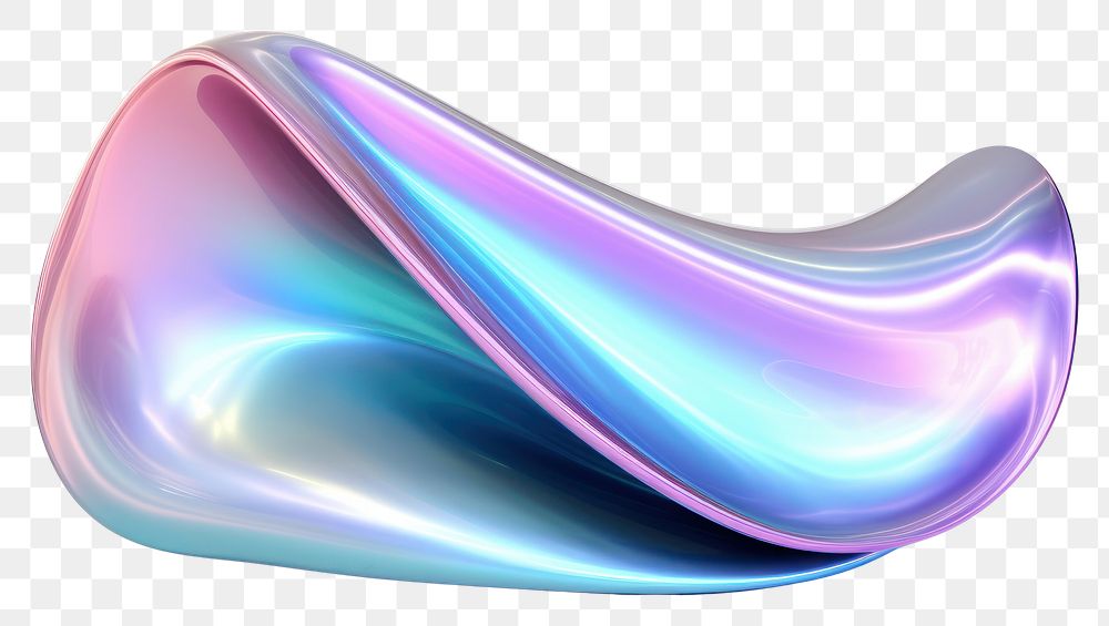 PNG  Curve shape iridescent white background simplicity futuristic.