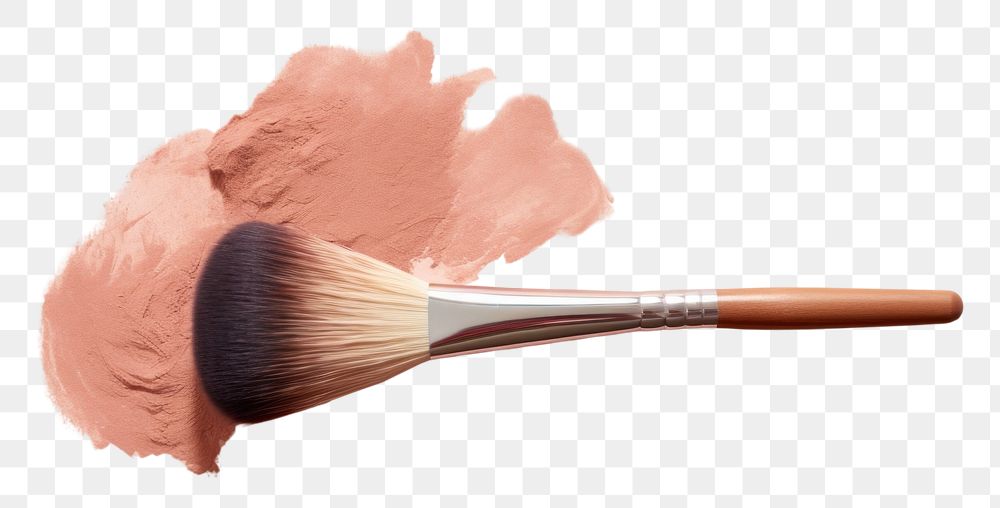 PNG  Brush makeup cosmetics tool eyelash. AI generated Image by rawpixel.