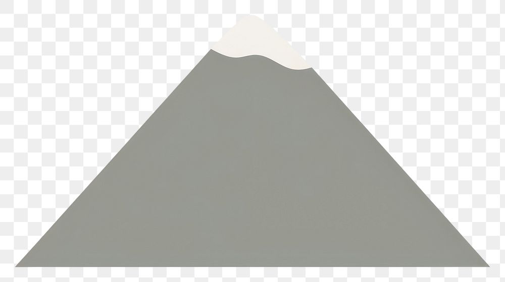 PNG  Mountain white background stratovolcano rectangle. AI generated Image by rawpixel.