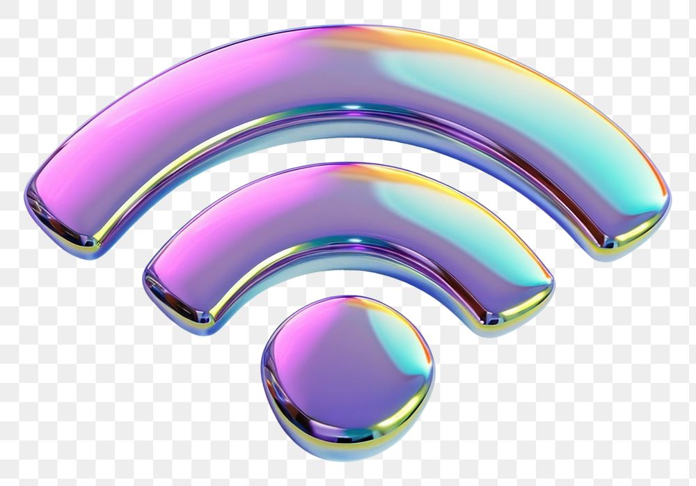 PNG  Wifi icon iridescent accessories technology accessory.