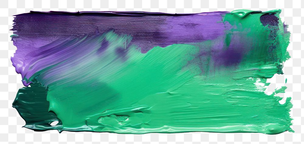 PNG Green and violet flat paint brush stroke backgrounds rectangle painting.