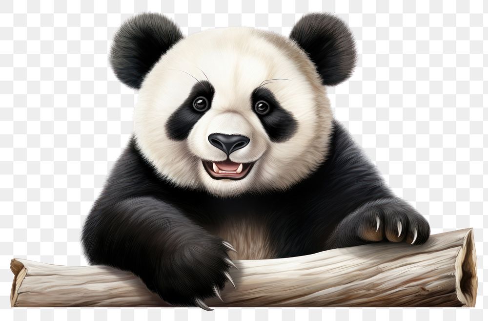 PNG Happy panda wildlife mammal | Free PNG - rawpixel