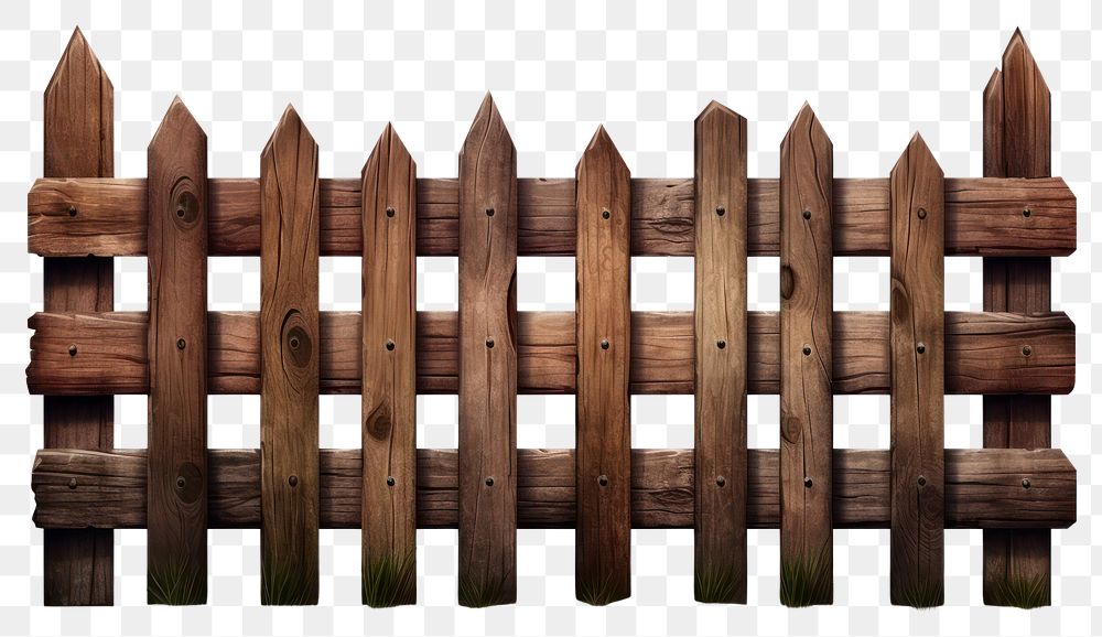 PNG  Old wooden fence backgrounds outdoors white background.