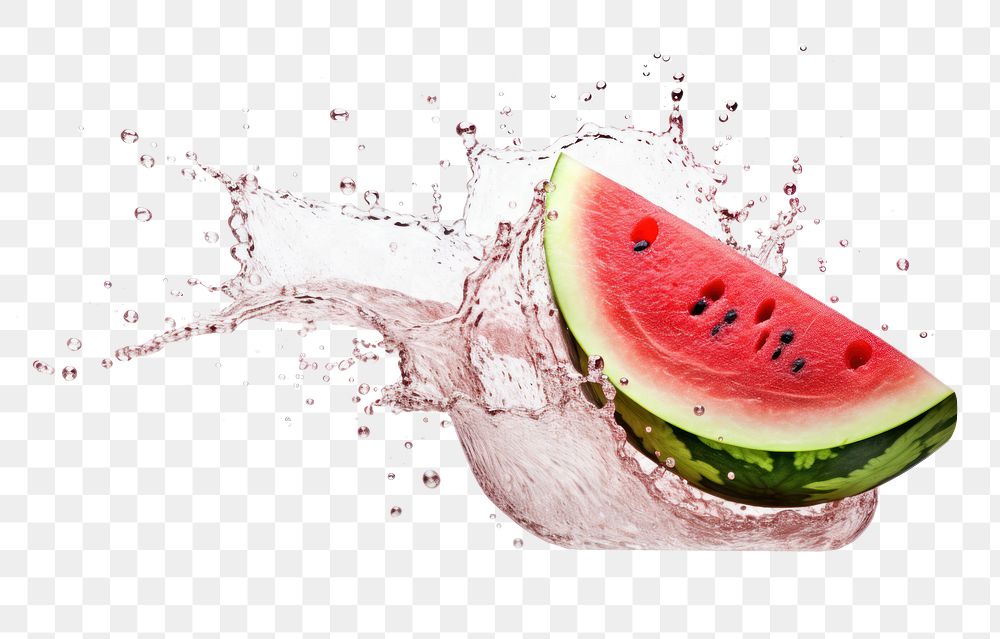 PNG  Watermelon juice splash border fruit plant food. AI generated Image by rawpixel.