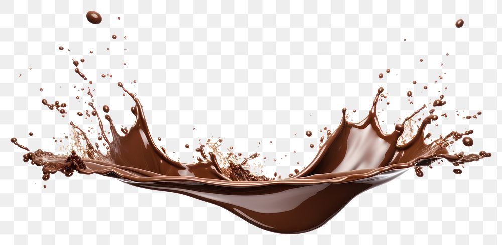 PNG  Chocolate splash border white background refreshment splattered. AI generated Image by rawpixel.