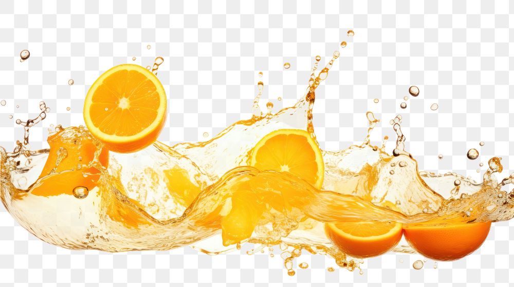 PNG  Orange juice splash border backgrounds fruit food. AI generated Image by rawpixel.