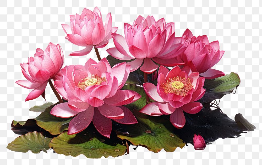 PNG Lotus blossom flower petal. AI generated Image by rawpixel.