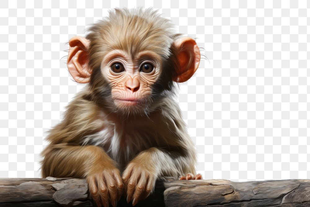 PNG Monkey monkey wildlife mammal. AI generated Image by rawpixel.