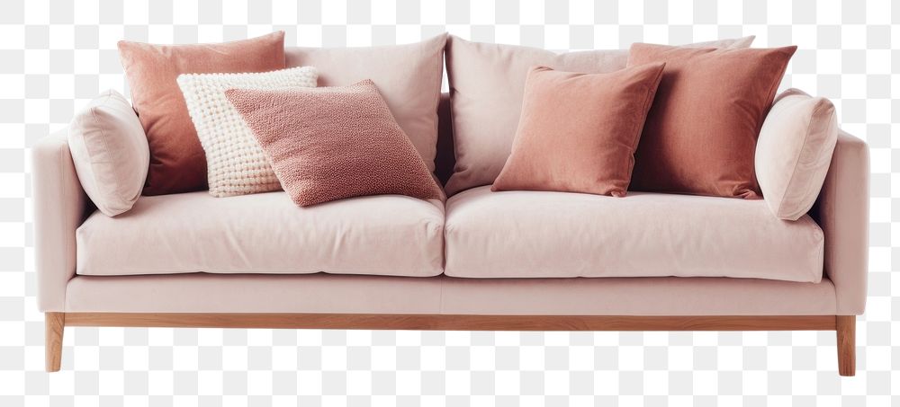 PNG Minimal sofa furniture cushion pillow.